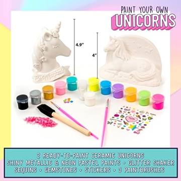 DIY Ceramic Unicorn Kit for Kids - Paint Your Own Crafts