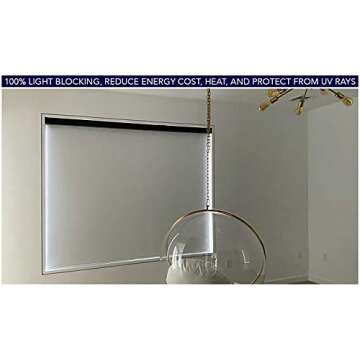 Springblinds 100% Blackout Motorized Roller Shade, 27x72