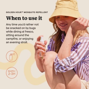 Kinfield Golden Hour Spray - Natural Bug Repellent for Outdoors