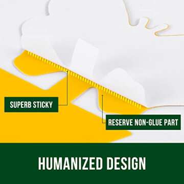 Garsum Fruit Fly Sticky Trap for Indoor and Outdoor, 36 Pack Fungus Gnat Killer for Houseplant,Mosquitos, Flying Insect, White Flies