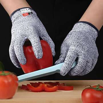 Apaffa 2PCS Cut Resistant Gloves for Safe Cooking