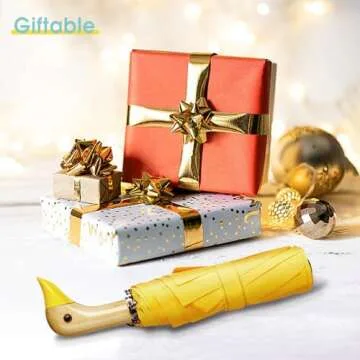 ViddVoom Duck Umbrella - Compact & Cute Travel Essential