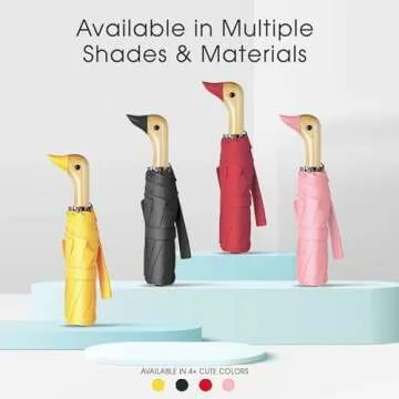 ViddVoom Duck Umbrella - Compact & Cute Travel Essential
