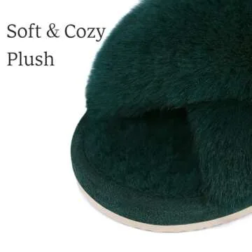 Buy Comwarm Women's Cozy Cross Band Slippers