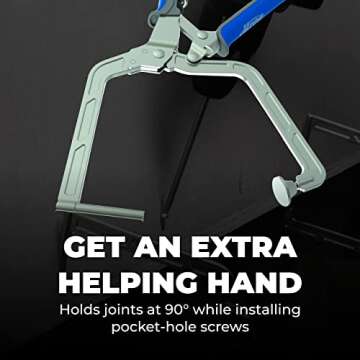Kreg KHCRA Automaxx Right Angle Clamp - Kreg Woodworking Clamp - Carpentry & Joinery Tool - Angle Cl...