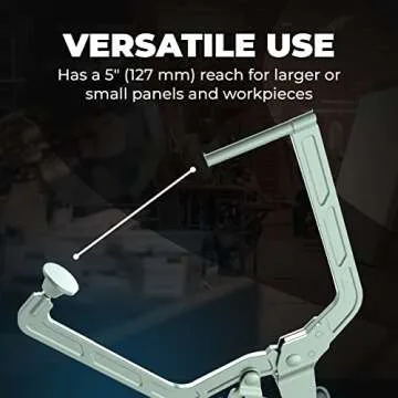 Kreg KHCRA Automaxx Right Angle Clamp - Kreg Woodworking Clamp - Carpentry & Joinery Tool - Angle Clamp - 5 Inch (127 mm) Reach