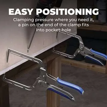 Kreg KHCRA Automaxx Right Angle Clamp - Kreg Woodworking Clamp - Carpentry & Joinery Tool - Angle Clamp - 5 Inch (127 mm) Reach