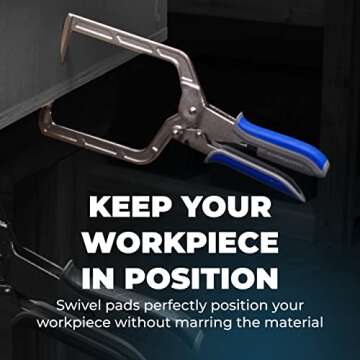 Kreg KHCRA Automaxx Right Angle Clamp - Kreg Woodworking Clamp - Carpentry & Joinery Tool - Angle Clamp - 5 Inch (127 mm) Reach