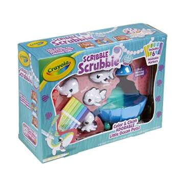 Crayola Scribble Scrubbie Pets Blue Lagoon Playset, Pet Toys For Girls & Boys, Gifts For Kids Ages 3+