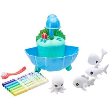 Crayola Scribble Scrubbie Pets Blue Lagoon Playset, Pet Toys For Girls & Boys, Gifts For Kids Ages 3+