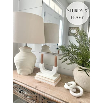 Glimpse & Hollow 8" Marble Candle Holder for Taper Candles