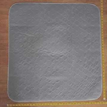 Kluein Pet Washable Pee Pads for Dogs, 2 Pack L 34x36 Grey, Reusable Puppy Pads, Fast Absorbing Wee Mat; for Playpen, Housebreaking, Indoor Potty Training, Whelping, Incontinence, Travel