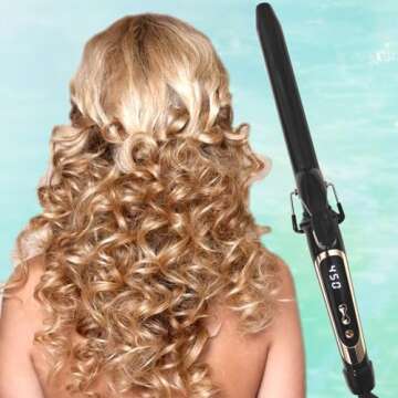 abp 1 Inch Curling Iron Extra Long with Ceramic Coating