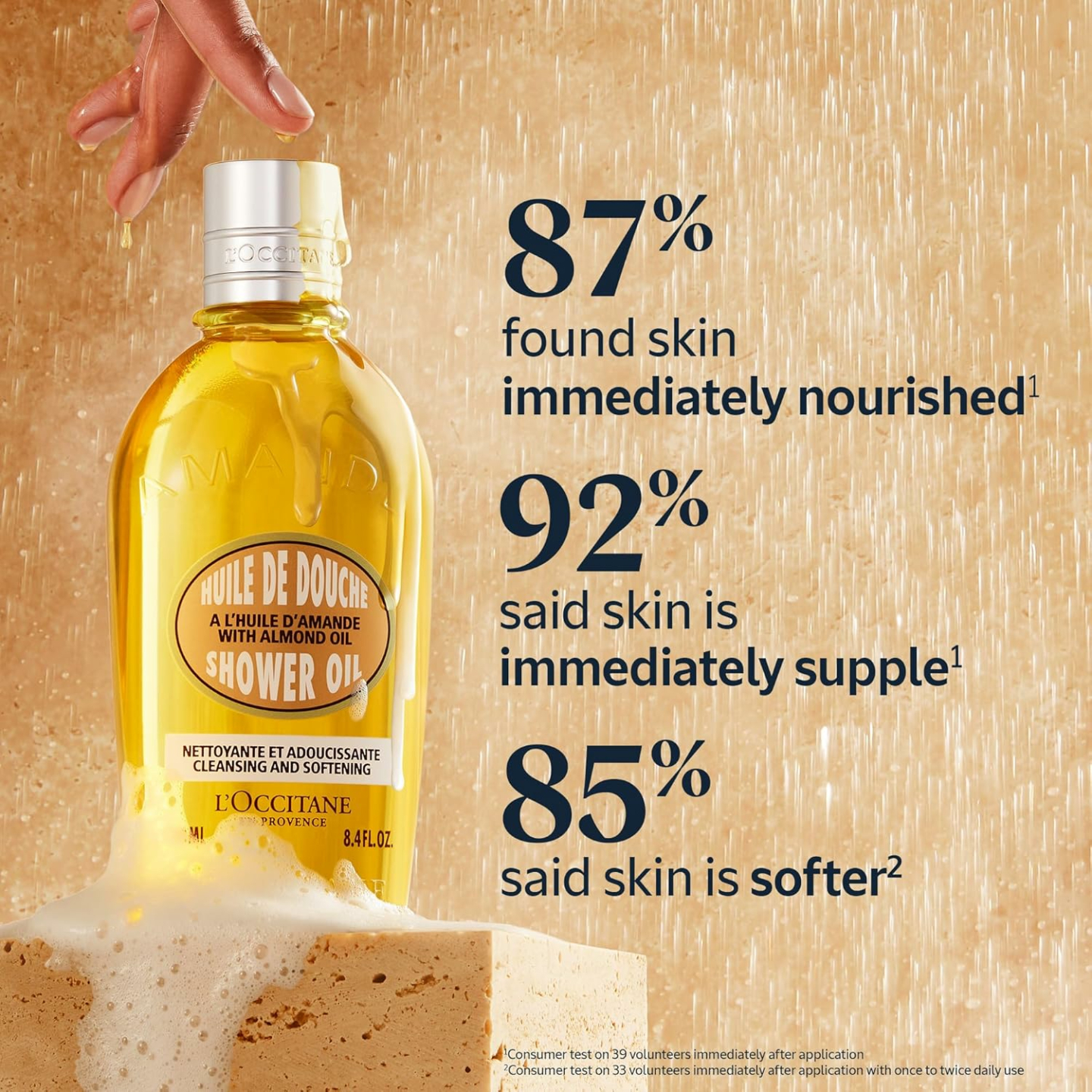 L'Occitane Almond Shower Oil for Soft, Smooth Skin
