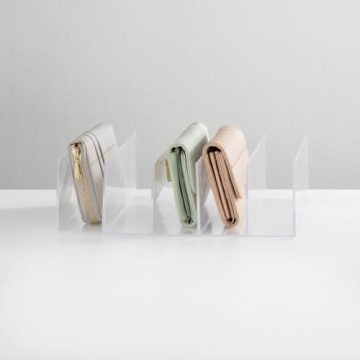 mDesign Clear 5-Section Purse Organizer - Space Saving