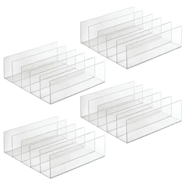 mDesign Clear 5-Section Purse Organizer - Space Saving