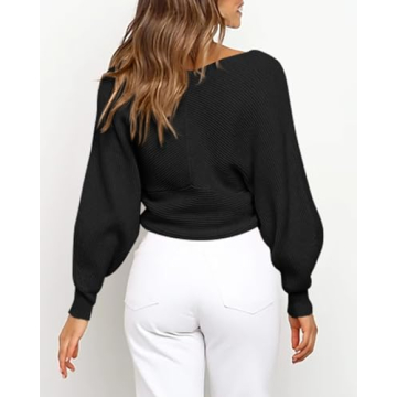 Chic BTFBM Women’s Crossover Sweater for Every Occasion