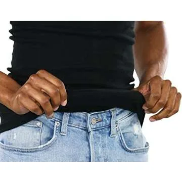 ToBeInStyle Men's Black Tank Top - Comfortable & Stylish