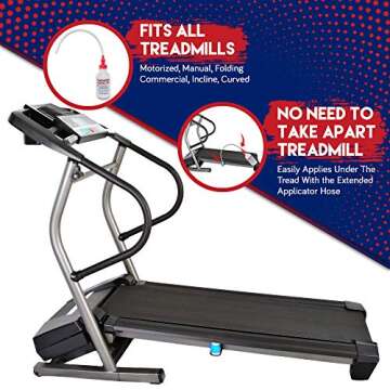 Treadmill Belt Lubricant | 100% Silicone | USA Made | No Odor & No Propellants | Applicator Tube for...