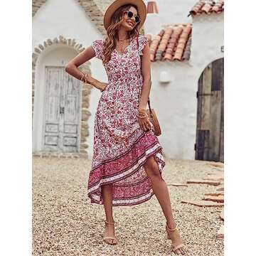 PRETTYGARDEN Summer Maxi Dress – Casual Boho Beachwear