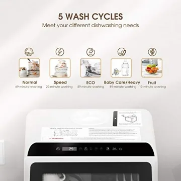 NOVETE Compact Dishwasher for Small Apartments
