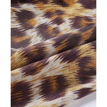 AUROLA Fashion Shorts for Women - Yellow Leopard Activewear