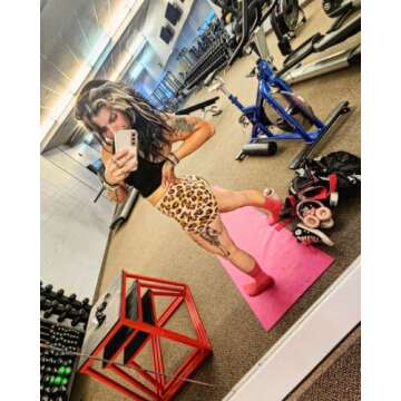 AUROLA Fashion Shorts for Women - Yellow Leopard Activewear