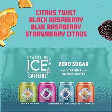 Sparkling Ice +Caffeine 12 Count Variety Pack