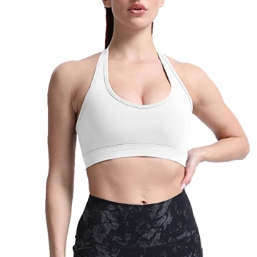 Aoxjox Padded Halter Sports Bra for Active Women