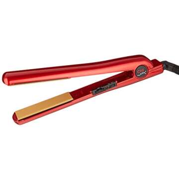 CHI Tourmaline Ceramic Hairstyling Iron 1" in Fire Red