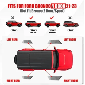 Mabett Door Handle Organizer for Ford Bronco 2021-2024