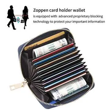 ZOPPEN RFID Card Holder Wallet - Stylish & Secure