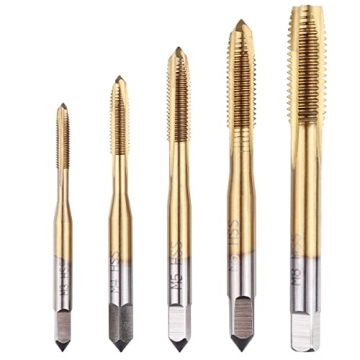 Wolfride 5PCS Spiral Point Tap Set for Precision Tapping