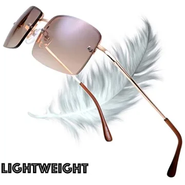 Minimalist Rectangular Sunglasses - Comfort & UV Protection