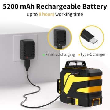 IKOVWUK Laser Level 3x360° for Precision Projects
