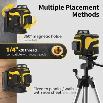 IKOVWUK Laser Level 3x360° for Precision Projects