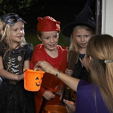 Zcaukya Halloween Pumpkin Treat Buckets - 6 Pack Ideal for Kids