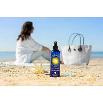 Solar Recover After Sun Moisturizing Spray + Hair Detangler Combo - 12oz Hydrating Facial and Body Mist for Sunburn Relief + 8oz All Natural Leave-In Conditioner