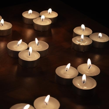 Illuminate Your Space with Tribello White Tea Lights Candles