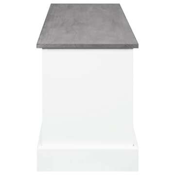 Coaster Home Furnishings Alma 3-Drawer Storage Bench White and Weathered Grey
