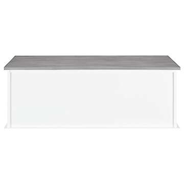 Coaster Home Furnishings Alma 3-Drawer Storage Bench White and Weathered Grey