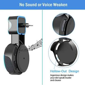 PUUUCI Stylish Outlet Wall Mount for Echo Dot 3rd Gen