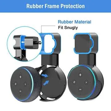 PUUUCI Stylish Outlet Wall Mount for Echo Dot 3rd Gen