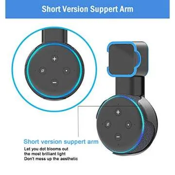 PUUUCI Stylish Outlet Wall Mount for Echo Dot 3rd Gen