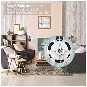 PUUUCI Stylish Outlet Wall Mount for Echo Dot 3rd Gen