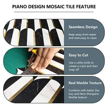 Vamos Peel and Stick Backsplash for Kitchen & Bathroom