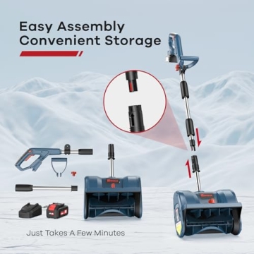 Enhulk Cordless Snow Shovel for Effortless Winter Cleanup