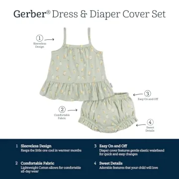 Adorable Gerber Baby Girls' Tunic Set for Summer Fun