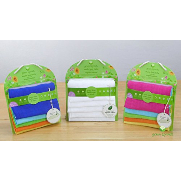 green sprouts Organic Cotton Muslin Cloths for Babies