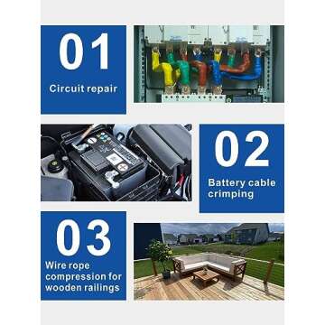 AMZCNC Hydraulic Crimping Tool for Professionals and DIYers